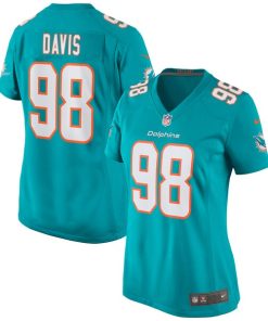 Raekwon Davis Miami Dolphins Nike Women's Game Jersey - Aqua
