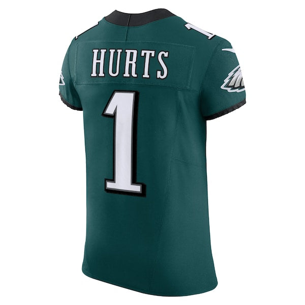 Jalen Hurts Philadelphia Eagles Nike Alternate Vapor F.U.S.E. Elite Jersey - Midnight Green/Black/Kelly Green - Image 4