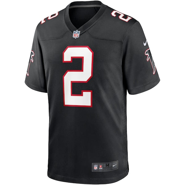 Men's Nike Matt Ryan Black Atlanta Falcons Throwback Game Jersey - Image 2