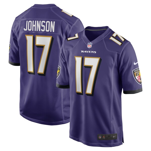 Josh Johnson Baltimore Ravens Nike Team Game Jersey - Purple