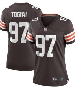 Tommy Togiai Cleveland Browns Nike Women's  Game Jersey -  Brown