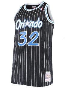 Alternative view of Shaquille O'Neal Orlando Magic  Big & Tall Hardwood Classics Jersey - Black