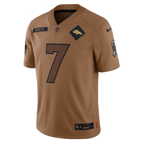 John Elway Denver Broncos Nike 2023 Salute To Service Retired Player Limited Jersey - Brown - Image 2