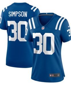 Jaylin Simpson Indianapolis Colts Nike Women's Game Jersey -  Royal