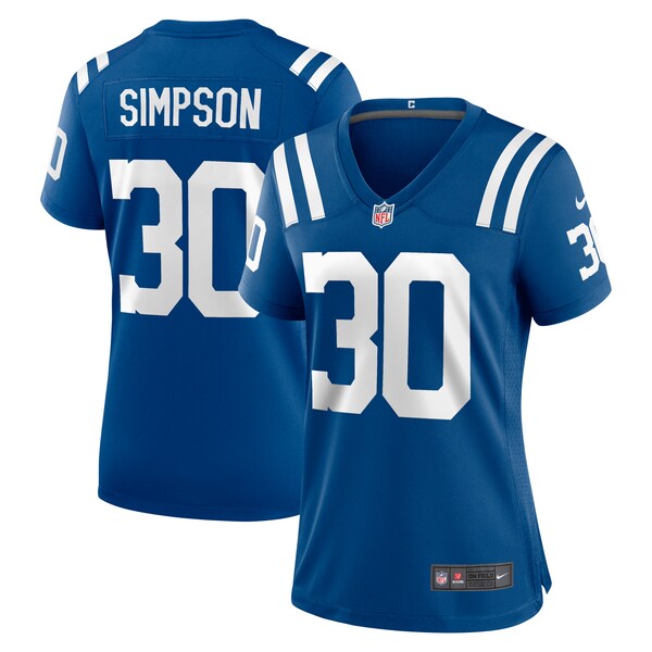 Jaylin Simpson Indianapolis Colts Nike Women's Game Jersey - Royal