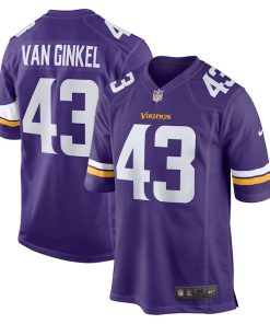 Andrew Van Ginkel Minnesota Vikings Nike Team Game Jersey -  Purple