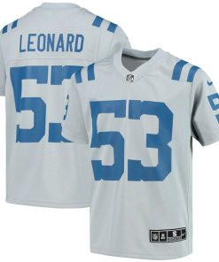 Shaquille Leonard Indianapolis Colts Nike Youth Inverted Team Game Jersey - Gray
