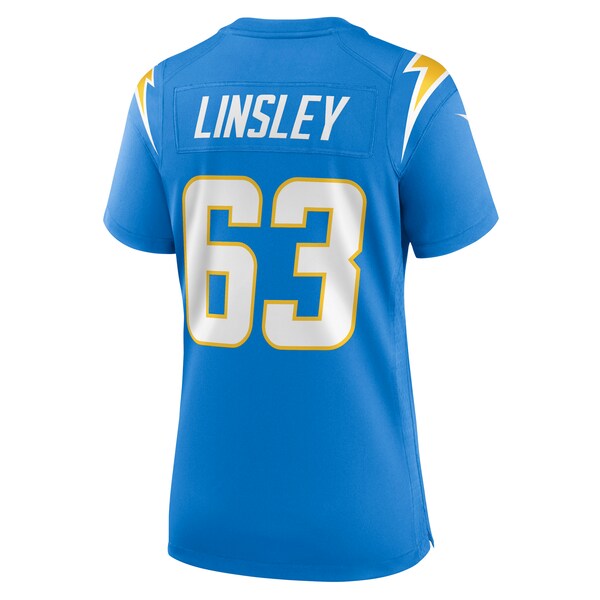 Corey Linsley Los Angeles Chargers Nike Women's Game Player Jersey - Powder Blue - Image 3