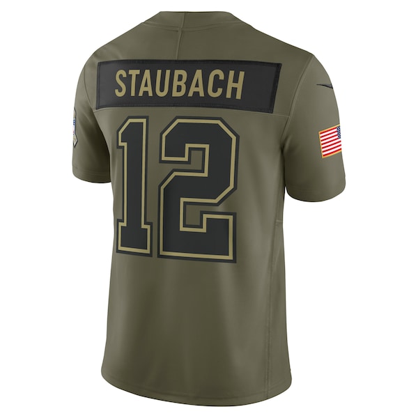 Roger Staubach Dallas Cowboys Nike 2025 Salute to Service Retired Limited Jersey - Olive - Image 3