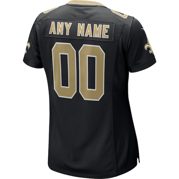 New Orleans Saints Nike Women's Custom Game Jersey - Black - Image 3