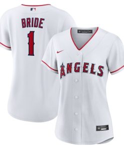 Los Angeles Angels Nike Women's #1 Bride Home Replica Jersey - White