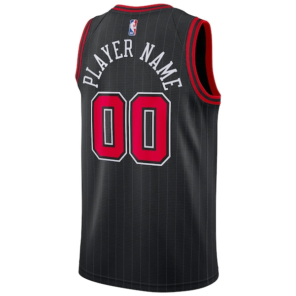 Chicago Bulls Jordan Brand Swingman Custom Jersey - Statement Edition - Black - Image 3