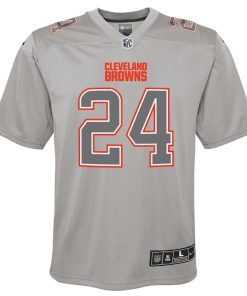 Alternative view of Nick Chubb Cleveland Browns Nike Youth Atmosphere Game Jersey - Gray