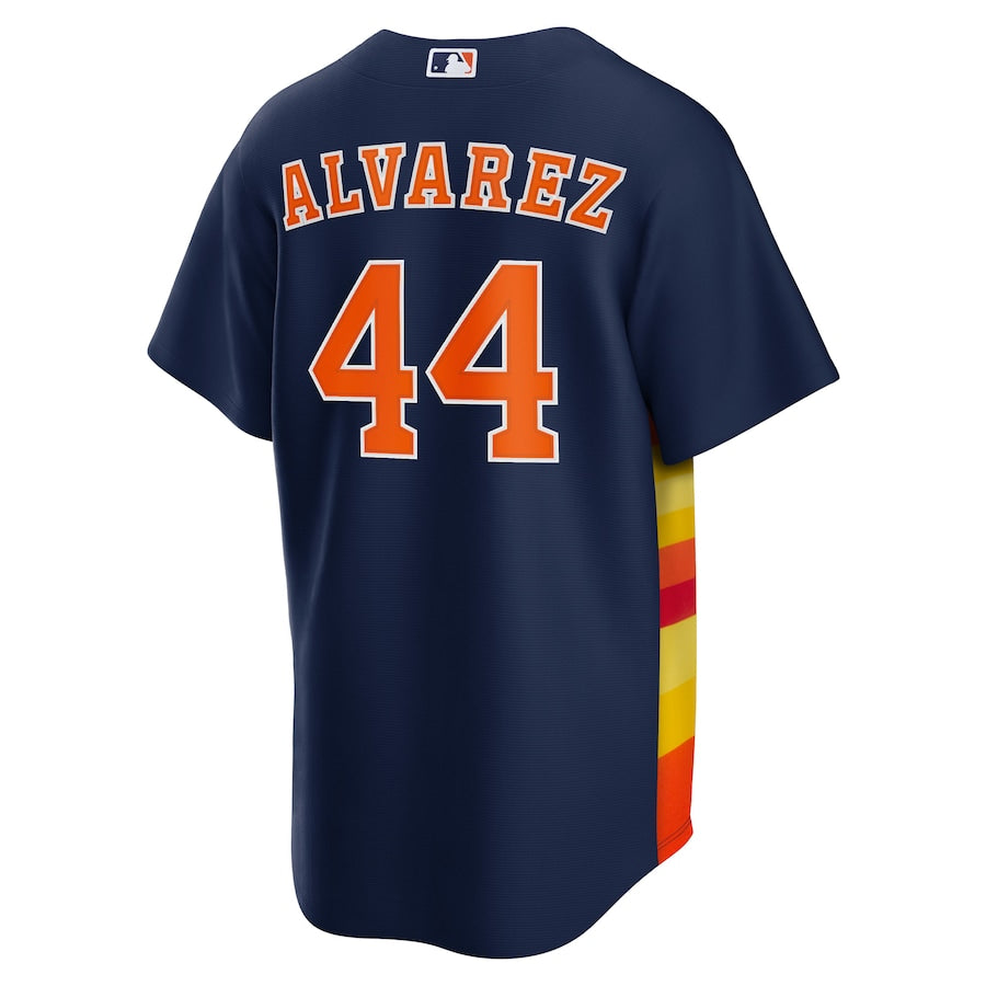Yordan ¨¢lvarez Houston Astros Nike Alternate Replica Player Jersey - Navy - Image 3