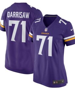 Christian Darrisaw Minnesota Vikings Nike Women's Game Jersey - Purple