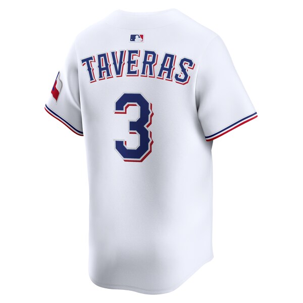 Leody Taveras Texas Rangers Nike Alternate Limited Player Jersey - White - Image 3