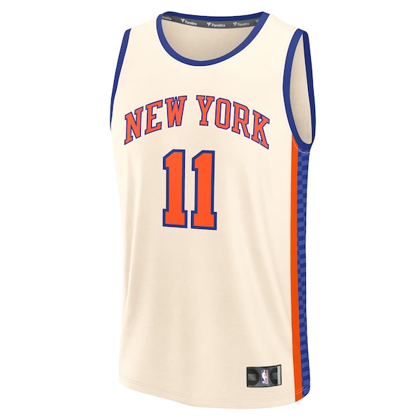 Jalen Brunson New York Knicks 2025/26 City Edition Fast Break Jersey - Cream - Image 2