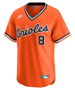 Alternative view of Cal Ripken Jr. Baltimore Orioles Nike Throwback Cooperstown Limited Jersey - Orange
