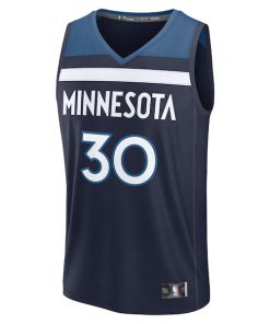 Alternative view of Julius Randle Minnesota Timberwolves  Fast Break Replica Player Jersey - Icon Edition - Navy