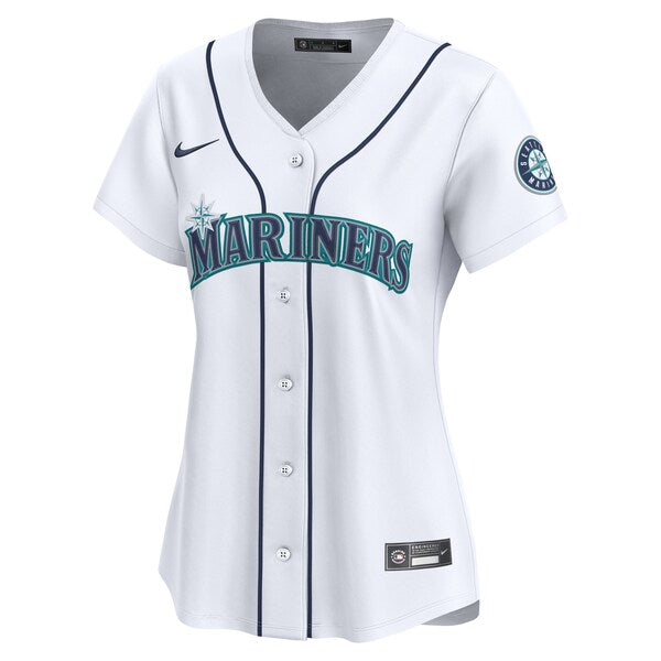 Seattle Mariners Nike Women's Home Limited Jersey - White - Image 2