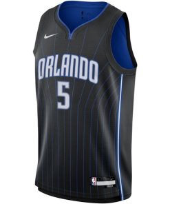 Alternative view of Paolo Banchero Orlando Magic Nike Youth Swingman Jersey - Icon Edition - Black