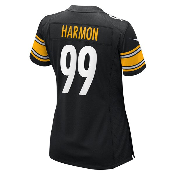 Derrick Harmon Pittsburgh Steelers Nike Women's Team Game Jersey - Black - Image 4