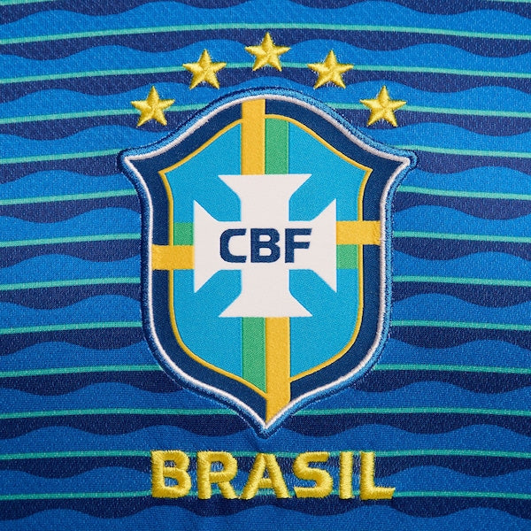 Brazil National Team Nike 2024 Away Stadium Replica Jersey?ยจC Blue - Image 7