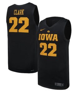 #22 Iowa Hawkeyes Nike Unisex Replica Basketball Jersey - Black