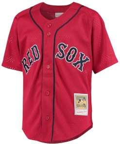 Alternative view of David Ortiz Boston Red Sox Youth Cooperstown Collection Batting Practice Jersey - Red