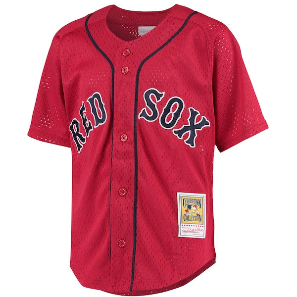 David Ortiz Boston Red Sox Youth Cooperstown Collection Batting Practice Jersey - Red - Image 2