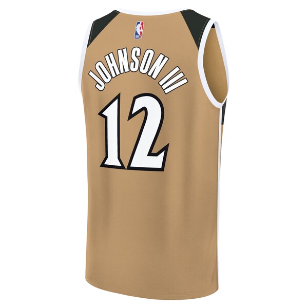 Tre Johnson III Washington Wizards 2025/26 City Edition Fast Break Jersey - Gold - Image 3