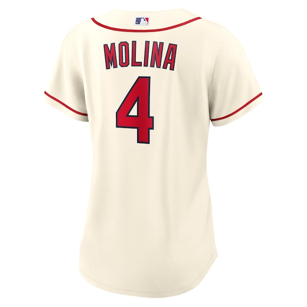 Yadier Molina St. Louis Cardinals Nike Women's Alternate Replica Player Jersey - Cream - Image 3