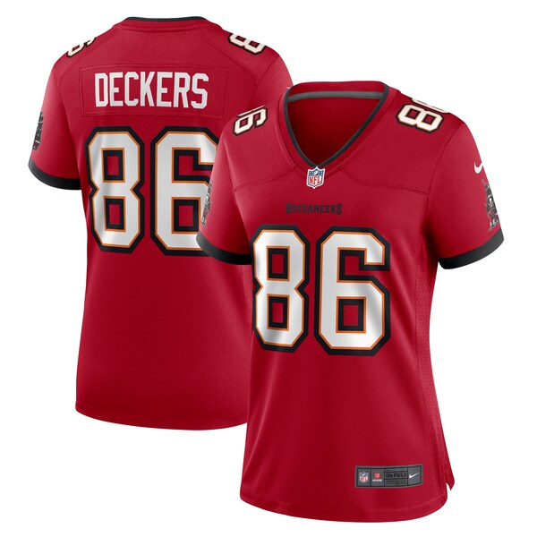 Evan Deckers Tampa Bay Buccaneers Nike Women's Game Jersey - Red - Image 2