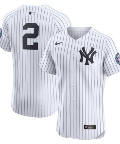 Derek Jeter New York Yankees Nike Home 2020 Hall of Fame Induction Patch Elite Player Jersey - White