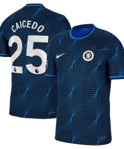 Mois¨¦s Caicedo Chelsea Nike 2023/24 Away Match Authentic Player Jersey - Navy