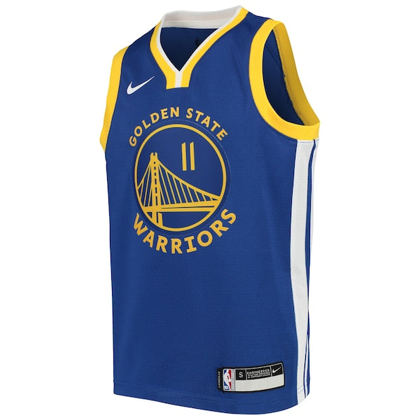Klay Thompson Golden State Warriors Nike Youth Team Swingman Jersey - Icon Edition - Blue - Image 3