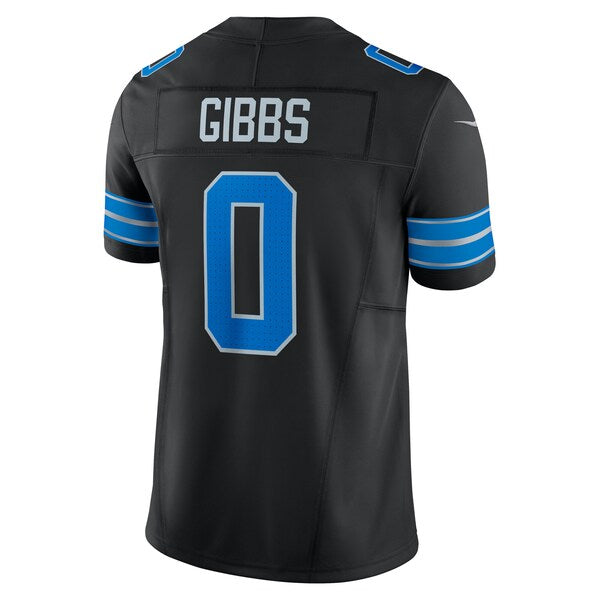 Jahmyr Gibbs Detroit Lions Nike 2nd Alternate Vapor F.U.S.E. Limited Jersey - Black - Image 3