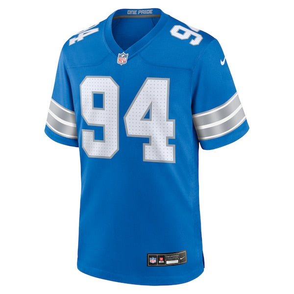 Mekhi Wingo Detroit Lions Nike Team Game Jersey - Blue - Image 2