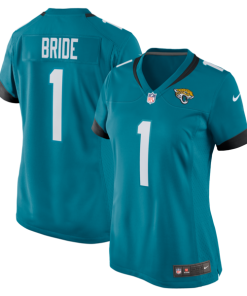Number 1 Bride Jacksonville Jaguars Nike Women's Game Jersey - Teal