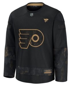Alternative view of Philadelphia Flyers  2024 Military Appreciation Practice Jersey - Black