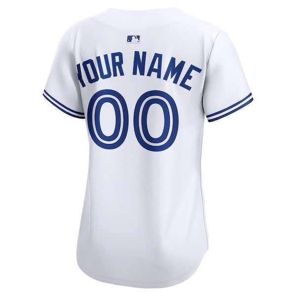 Toronto Blue Jays Nike Women's Home Limited Custom Jersey - White - Image 3