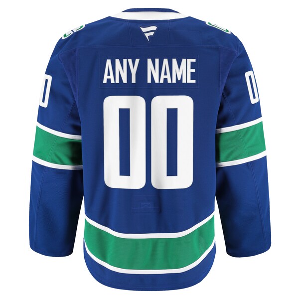 Vancouver Canucks Home Authentic Pro Custom Jersey - Blue - Image 4