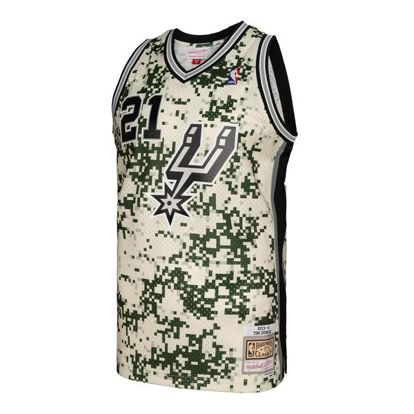 Tim Duncan San Antonio Spurs 2013/14 Swingman Jersey - Camo - Image 2