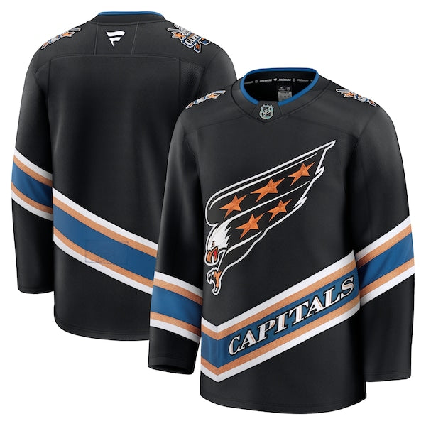 Washington Capitals Alternate 50th Anniversary Premium Jersey - Black/Red/White