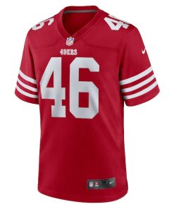 Alternative view of Taybor Pepper San Francisco 49ers Nike  Game Jersey -  Scarlet