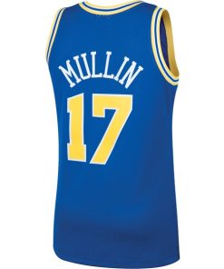 Alternative view of Chris Mullin Golden State Warriors 1993/94 Hardwood Classics Swingman Jersey - Royal