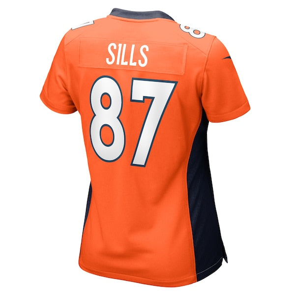 David Sills Denver Broncos Nike Women's Team Game Jersey - Orange - Image 3