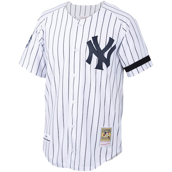 Mariano Rivera New York Yankees Home 2000 Cooperstown Collection Authentic Jersey - White/Navy - Image 2