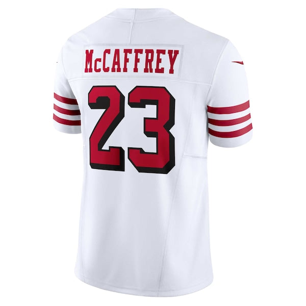 Christian McCaffrey San Francisco 49ers Nike Vapor F.U.S.E. Limited 2nd Alternate Jersey - White - Image 3