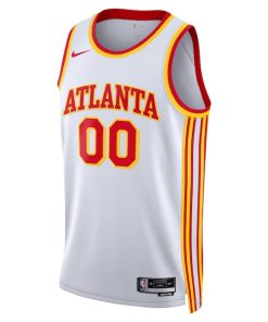 Alternative view of Atlanta Hawks Nike Unisex Swingman Custom Jersey White - Association Edition